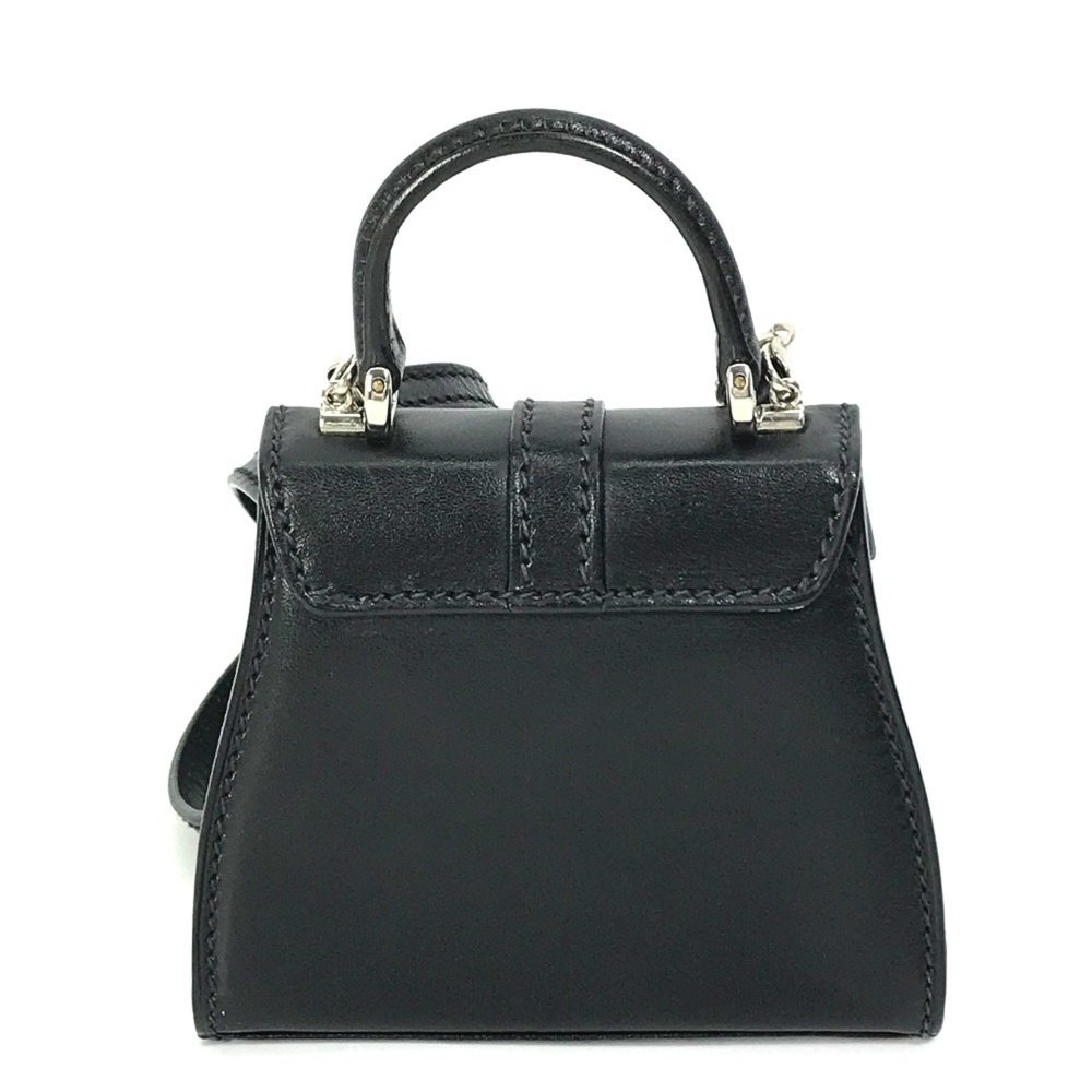 GUCCI 007.090.0234 Mini Shoulder Bag Leather Women's Black - Picture 2 of 15